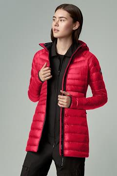 Chamarras Canada Goose Mujer Mexico - Hybridge Lite Chaqueta De Plumas Rojos MC0981274